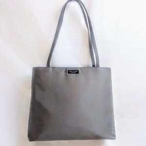 VINTAGE KATE SPADE SAM LARGE GREY NYLON TOTE BAG